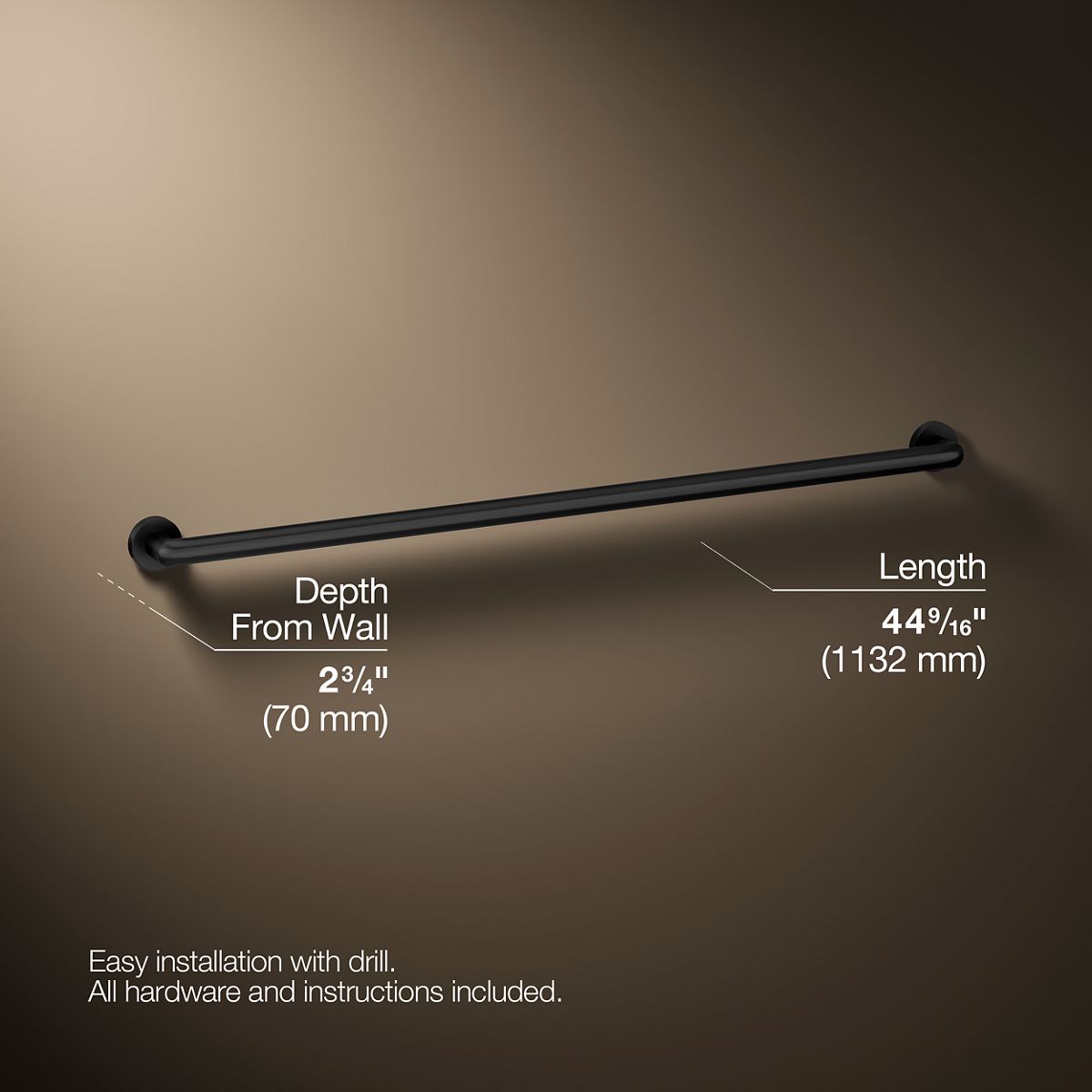 Kumin™ 42" grab bar