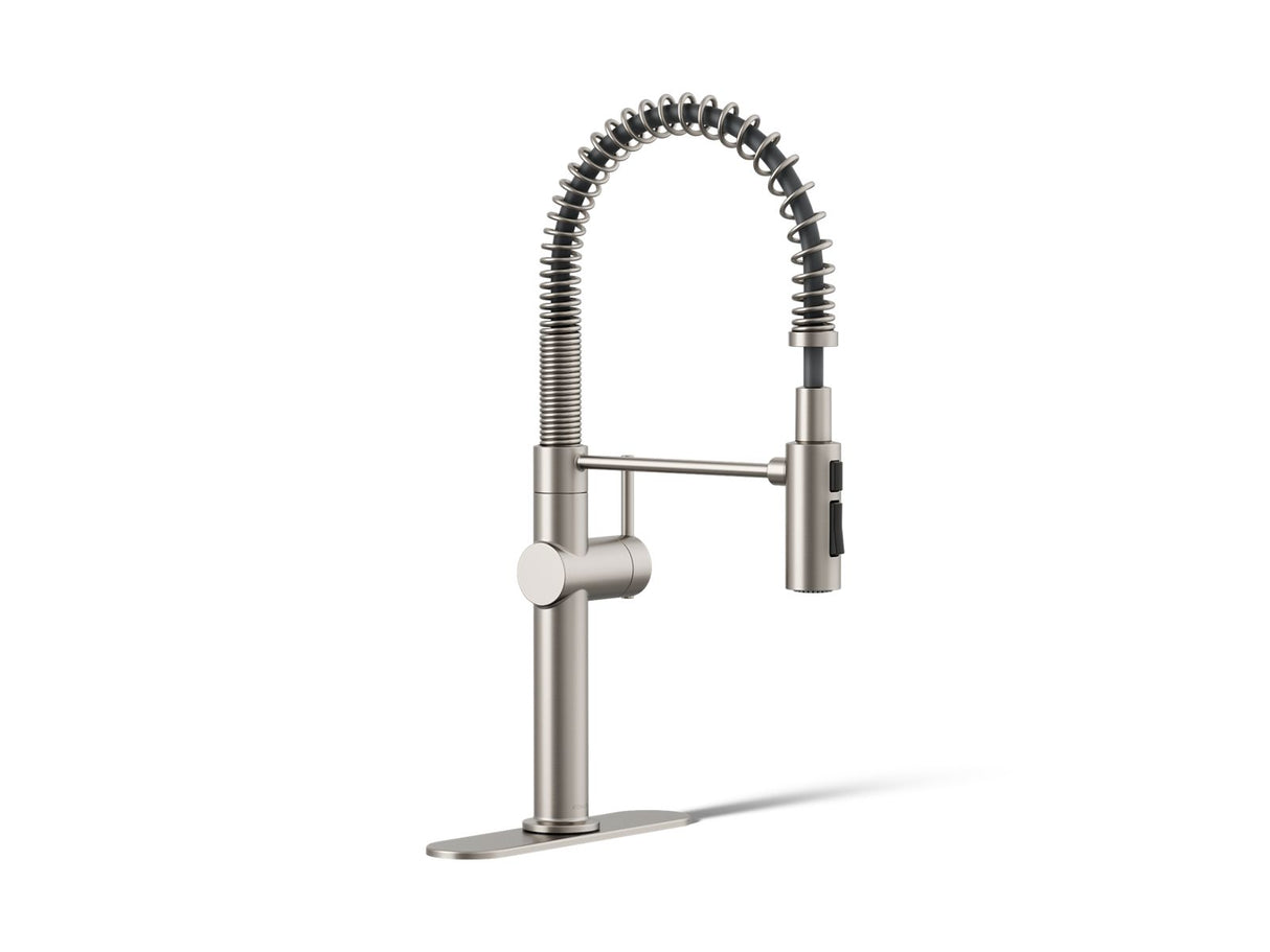 Crue® Semi-professional kitchen sink faucet with three-function sprayhead