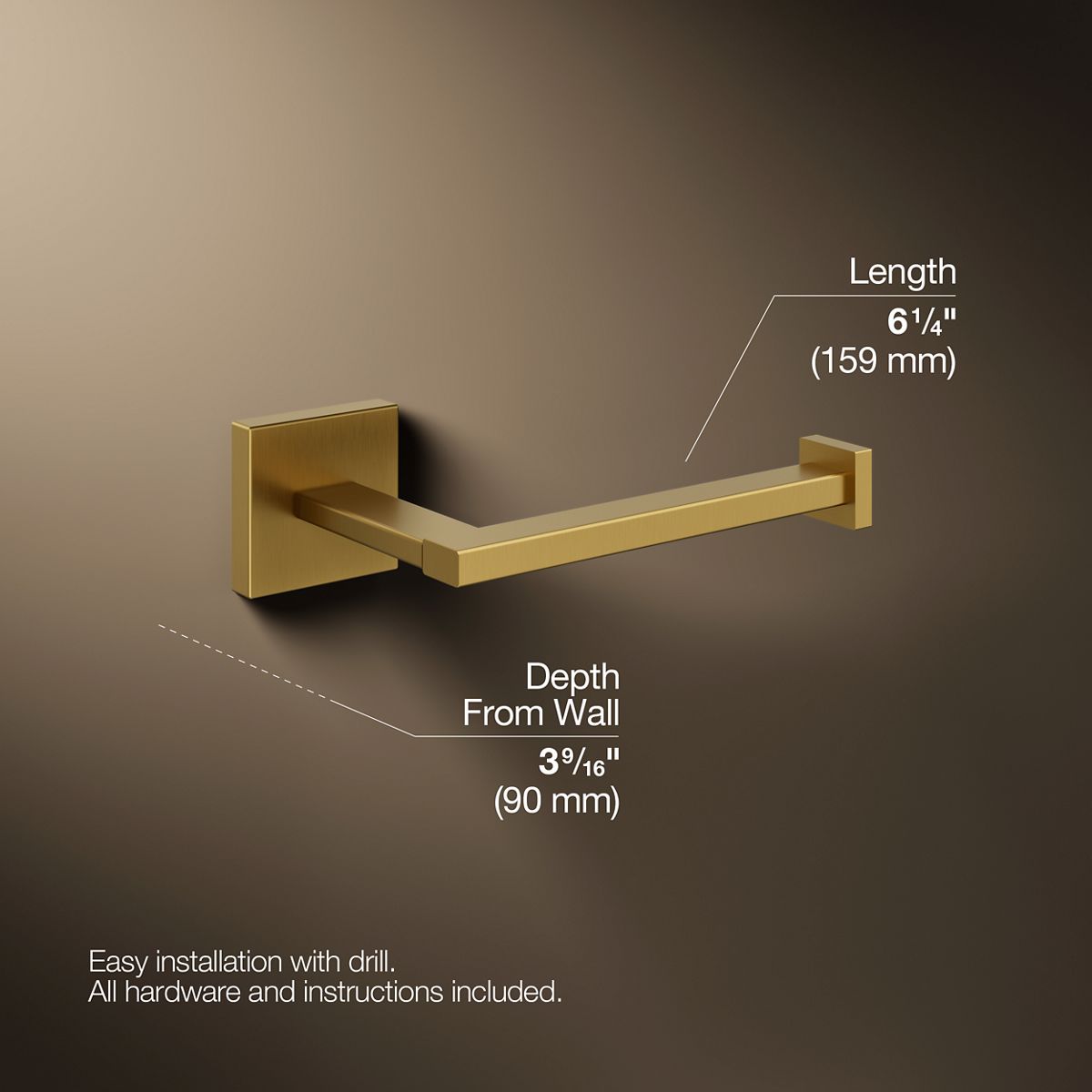 Square Toilet paper holder