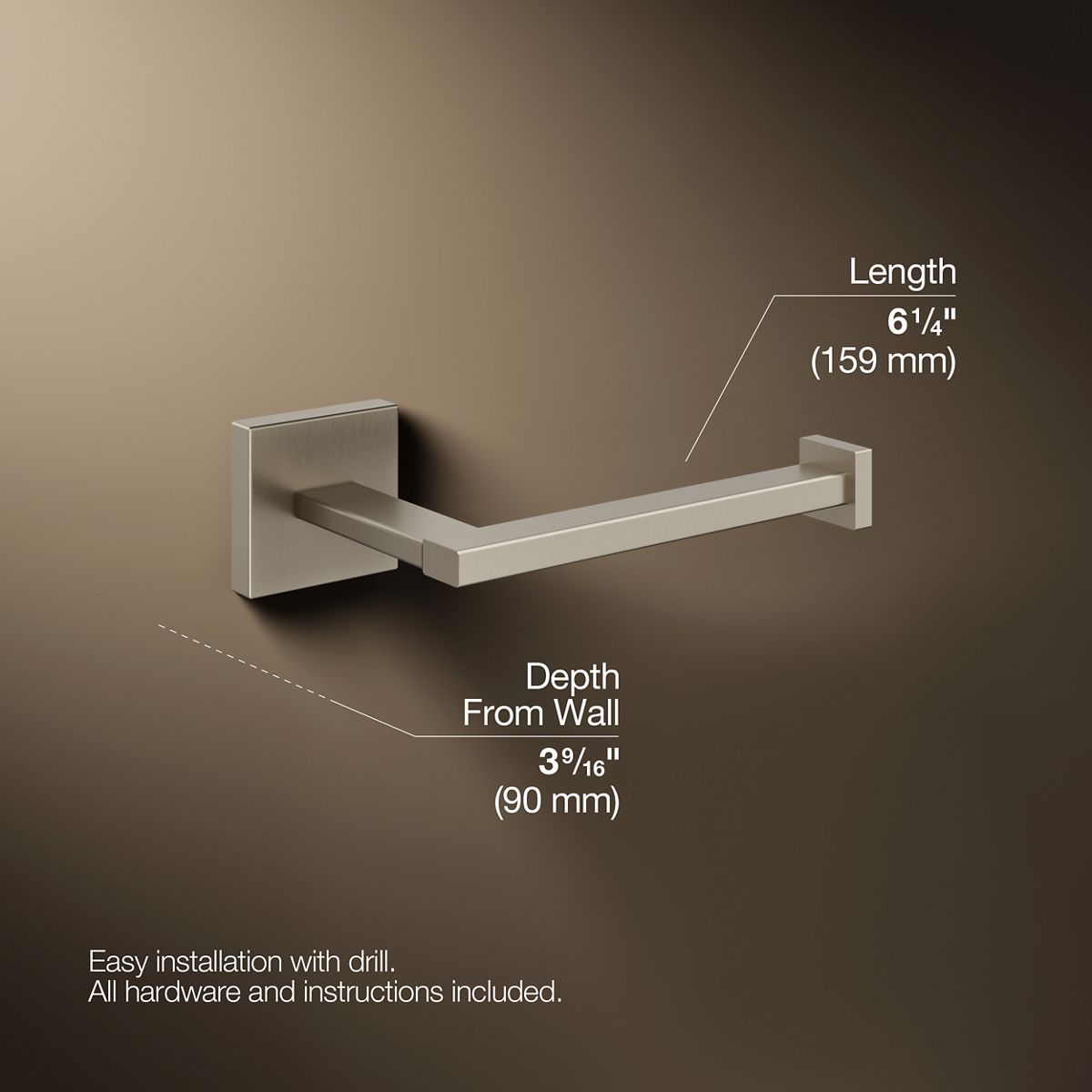 Square Toilet paper holder