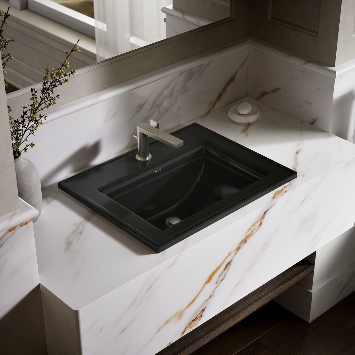 Memoirs® Stately 22-3/4" rectangular drop-in bathroom sink