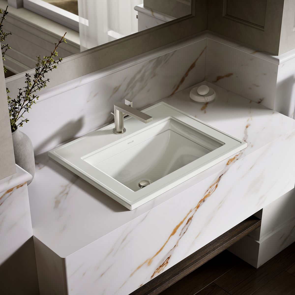 Memoirs® Stately 22-3/4" rectangular drop-in bathroom sink
