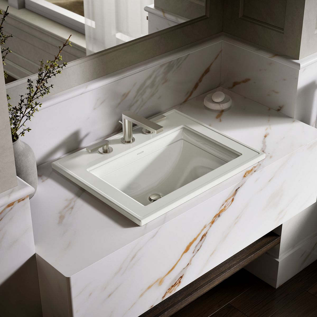 Memoirs® Stately 22-3/4" rectangular drop-in bathroom sink
