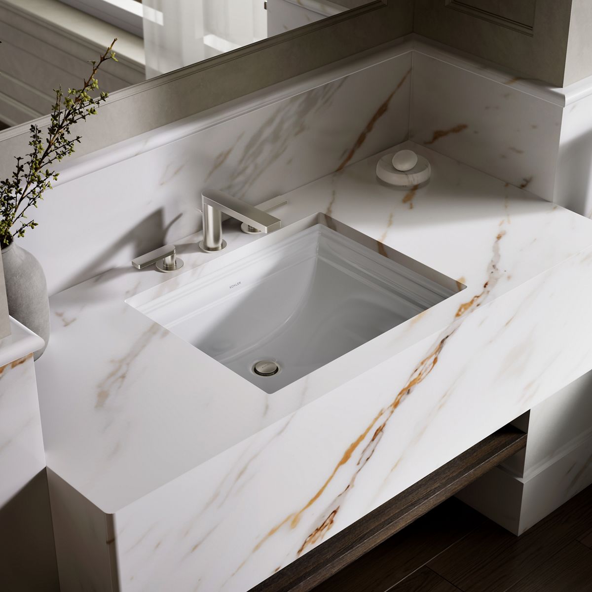 Memoirs® 20" rectangular undermount bathroom sink