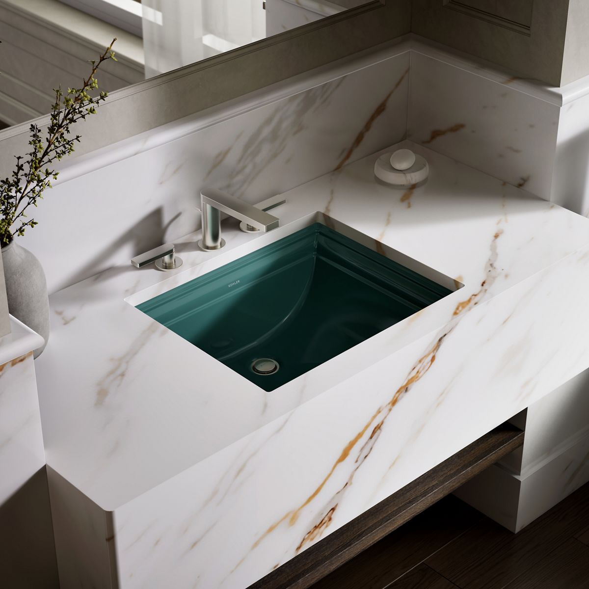 Memoirs® 20" rectangular undermount bathroom sink