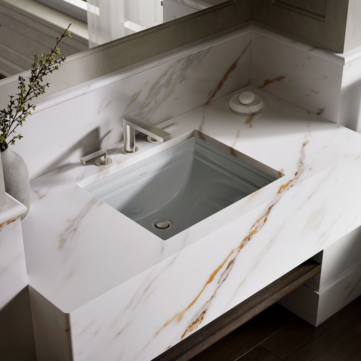 Memoirs® 20" rectangular undermount bathroom sink