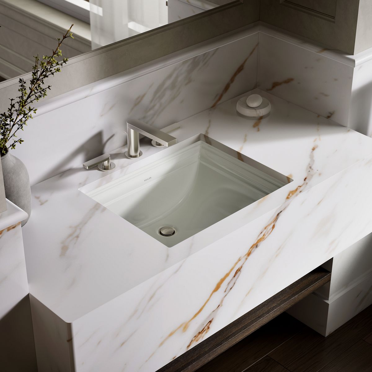 Memoirs® 20" rectangular undermount bathroom sink