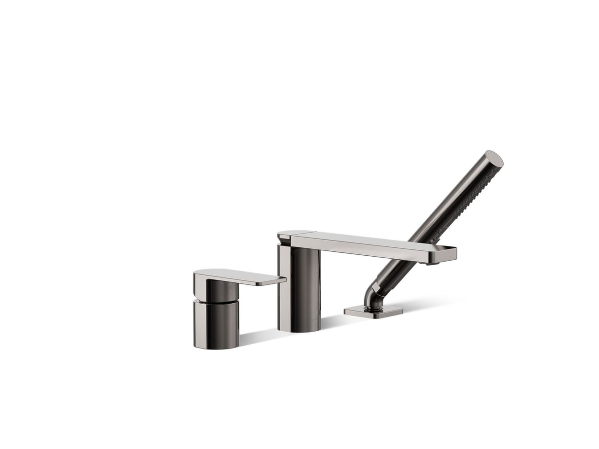 Parallel® Deck-mount bath faucet with handshower