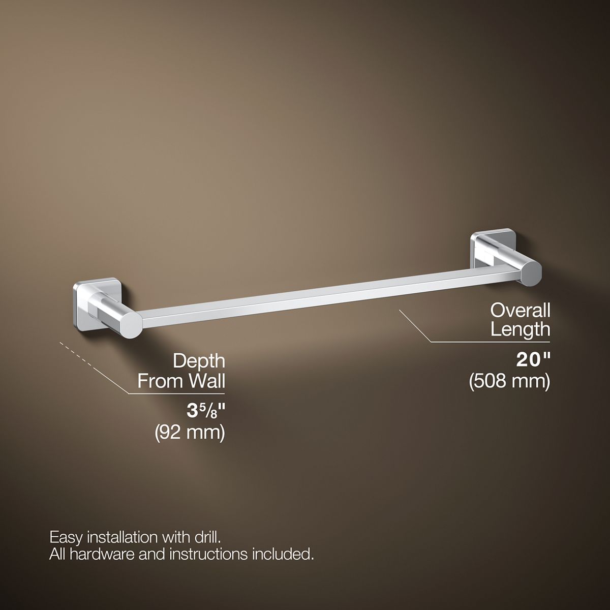 Parallel® 18" towel bar