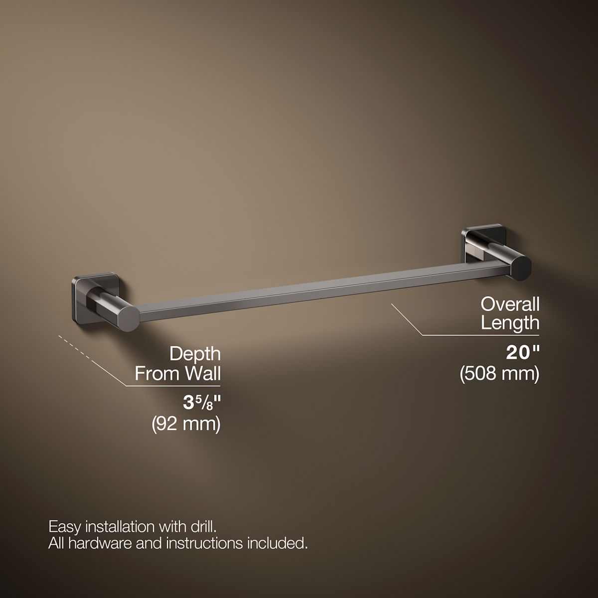 Parallel® 18" towel bar