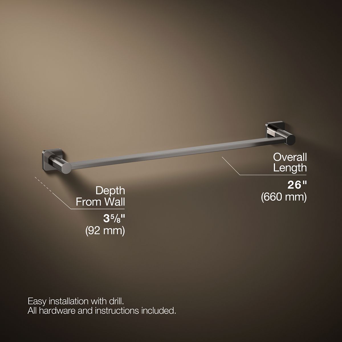 Parallel® 24" towel bar