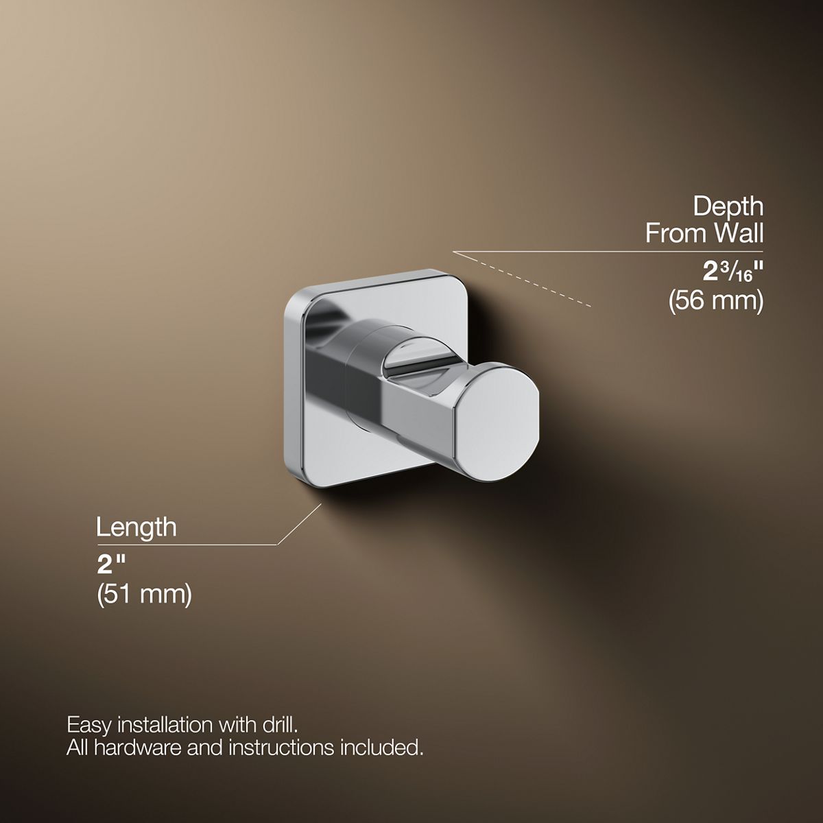Parallel® Robe hook