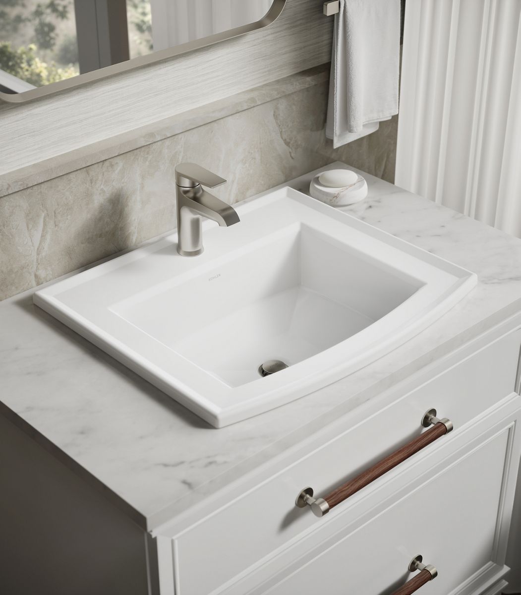 Archer® 22-3/4" rectangular drop-in bathroom sink