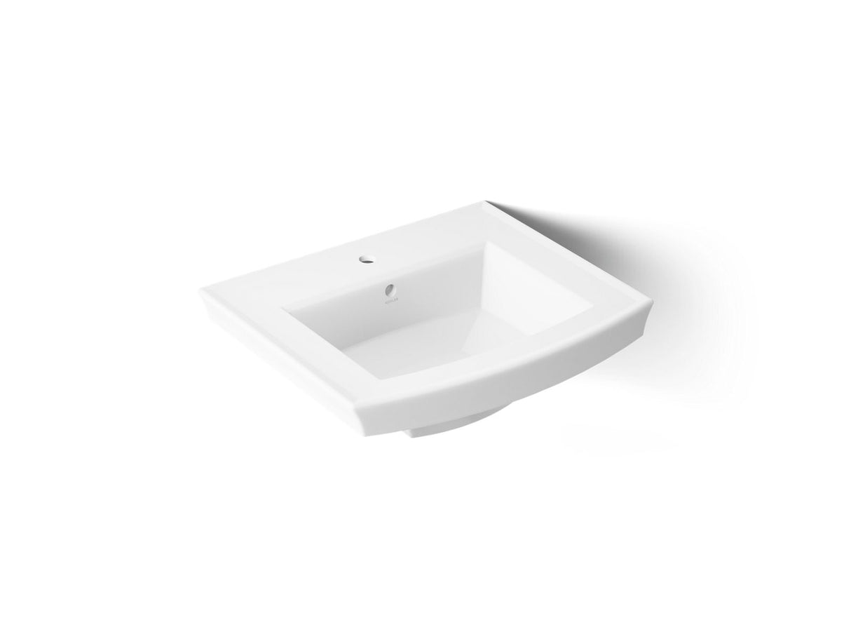 Archer® 24" rectangular pedestal bathroom sink