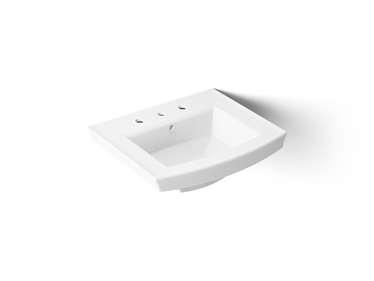 Archer® 24" rectangular pedestal bathroom sink