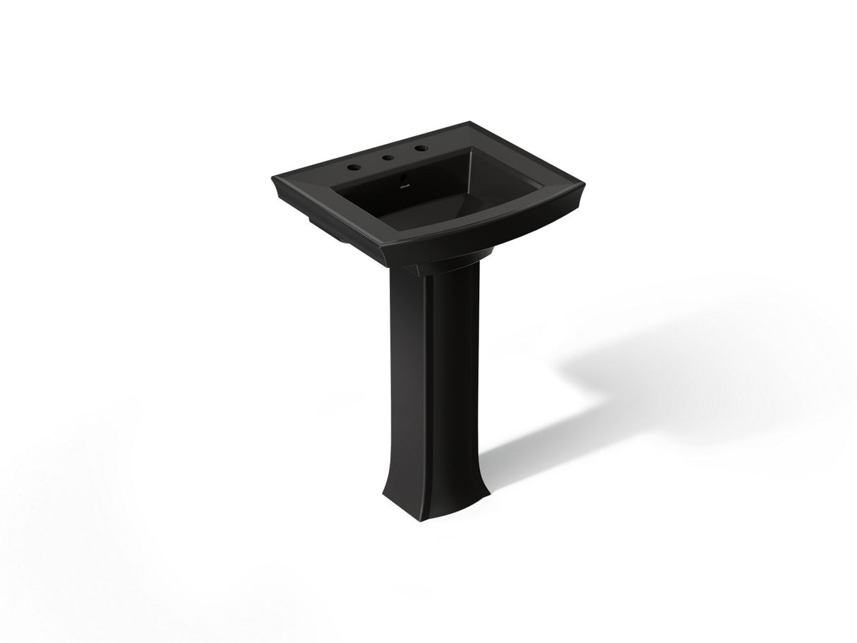 Archer® 24" rectangular pedestal bathroom sink