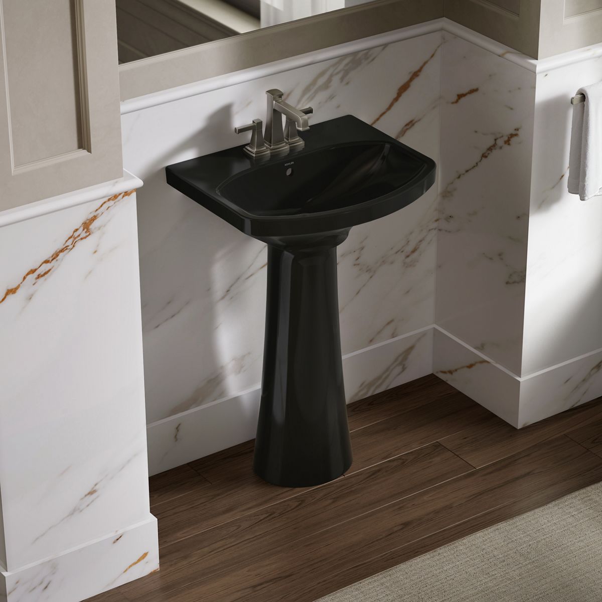 Cimarron® 22-3/4" rectangular pedestal bathroom sink