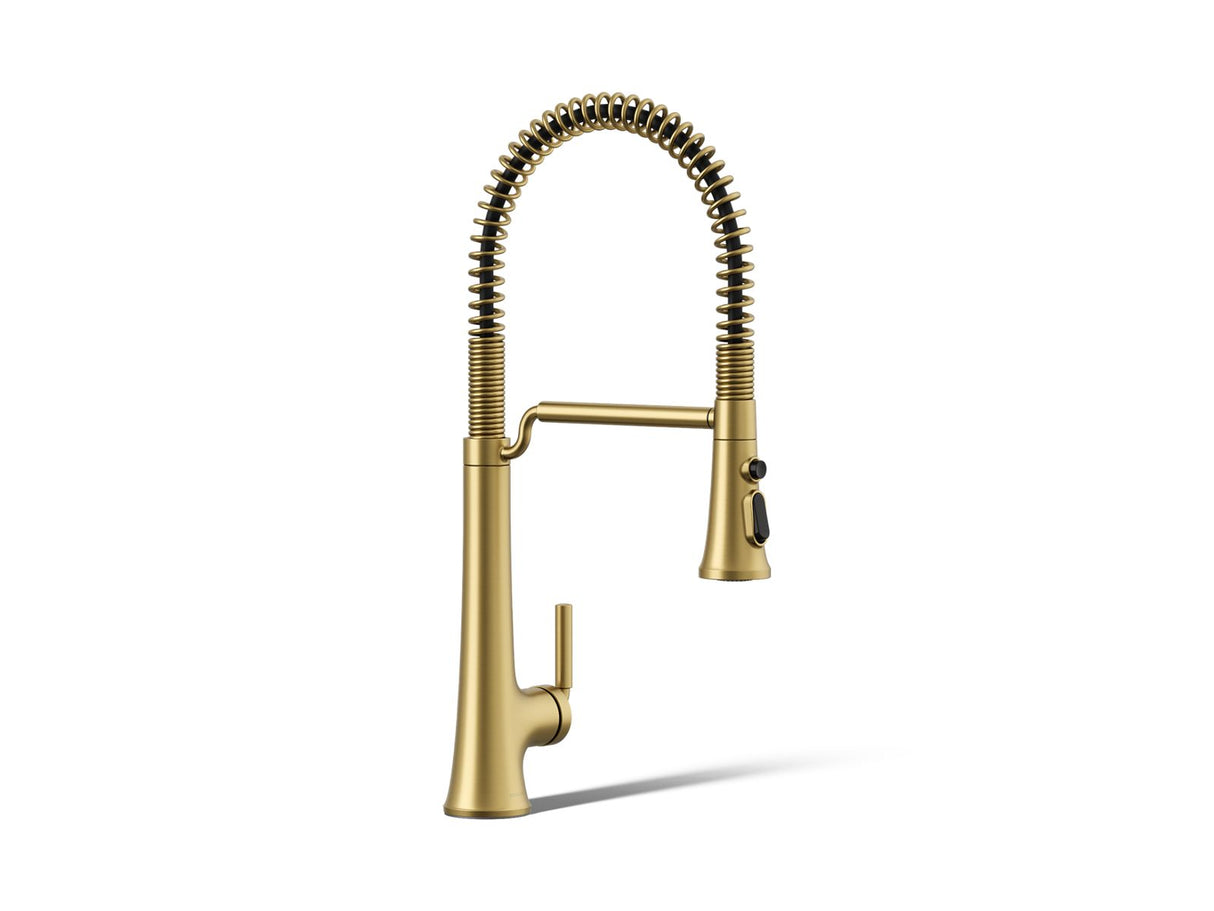 Tone® Semi-professional pull-down kitchen sink faucet with three-function sprayhead