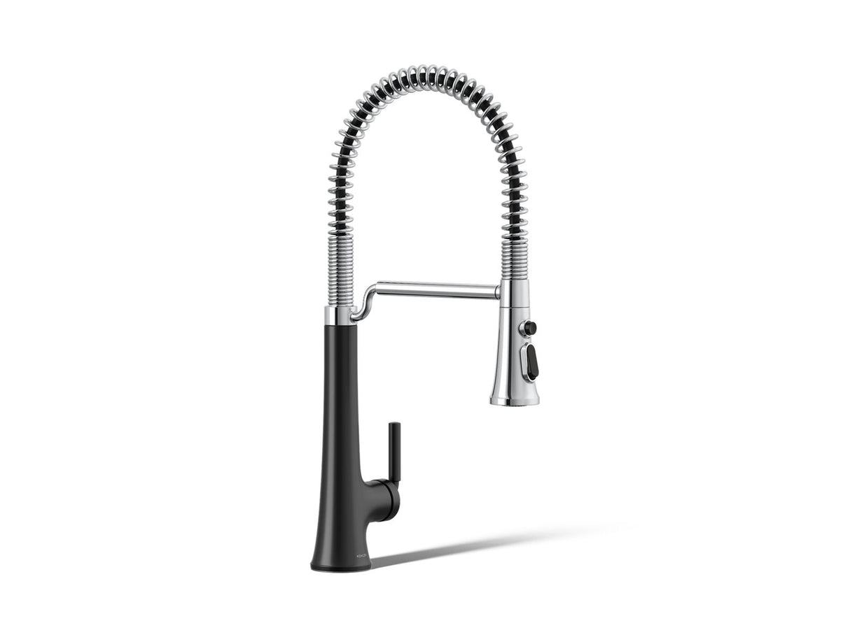 Tone® Semi-professional pull-down kitchen sink faucet with three-function sprayhead