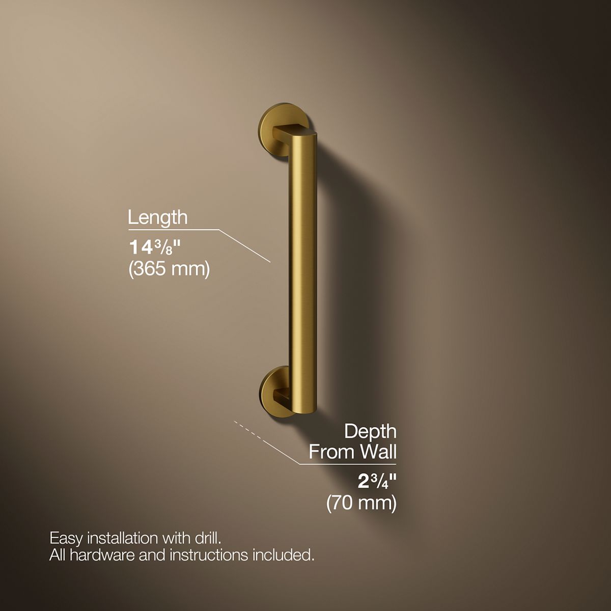 Components™ 12" grab bar