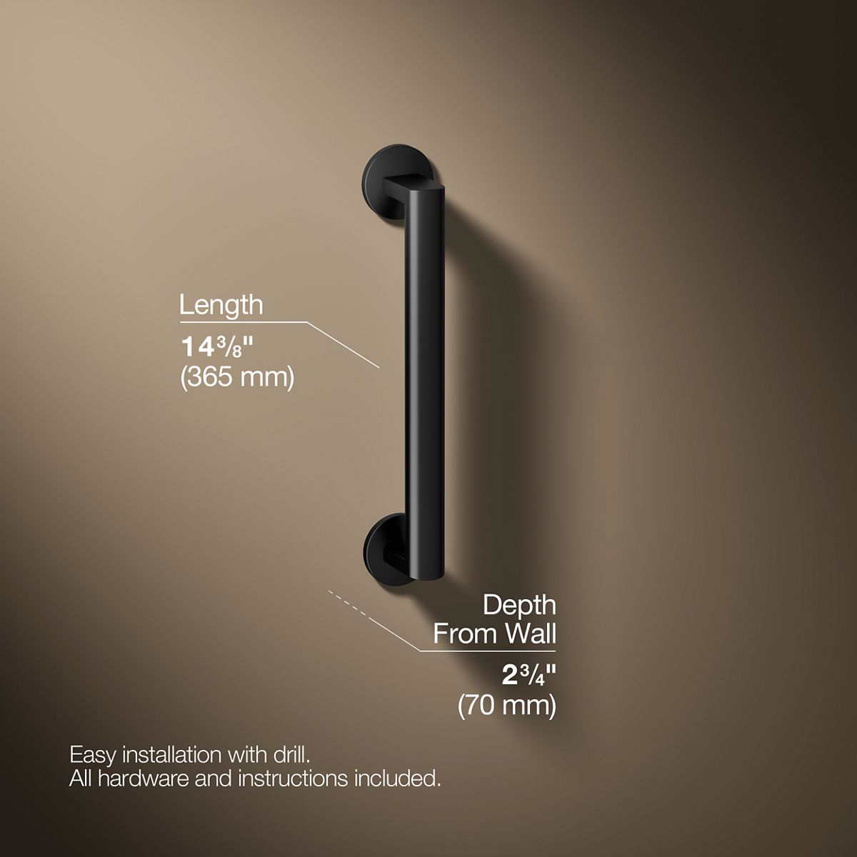 Components™ 12" grab bar