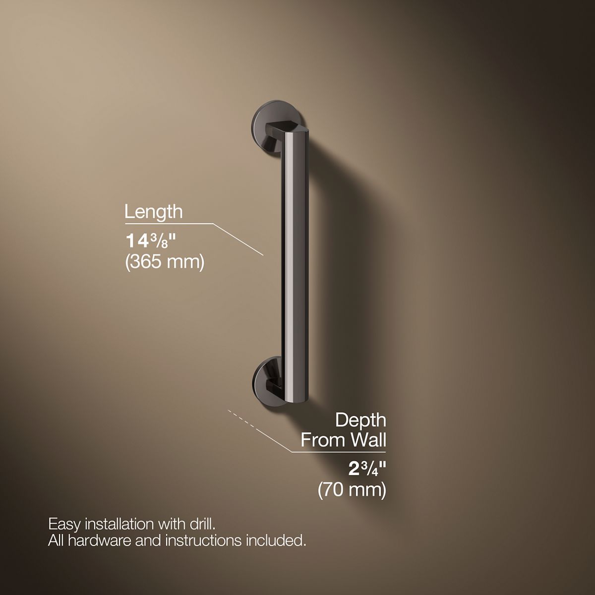 Components™ 12" grab bar