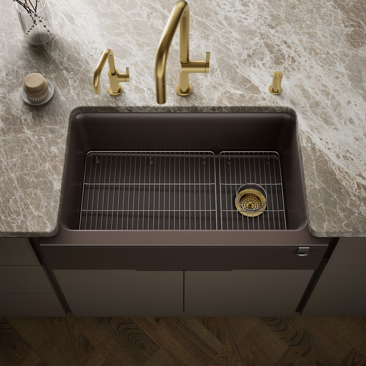 Cairn® 34" undermount single-bowl farmhouse kitchen sink