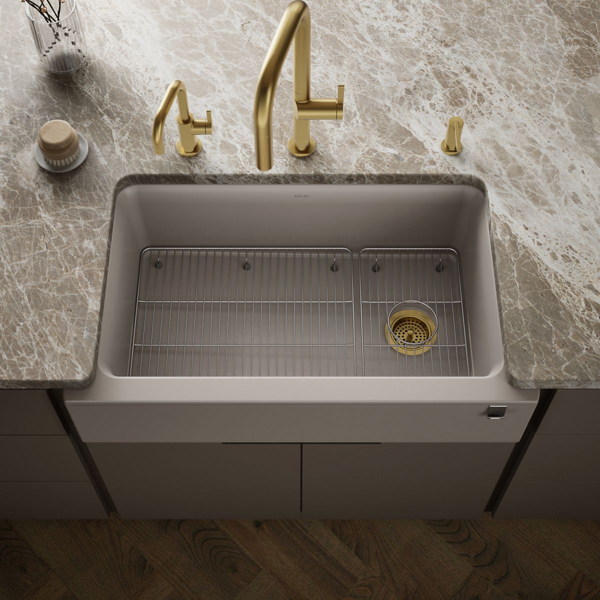 Cairn® 34" undermount single-bowl farmhouse kitchen sink