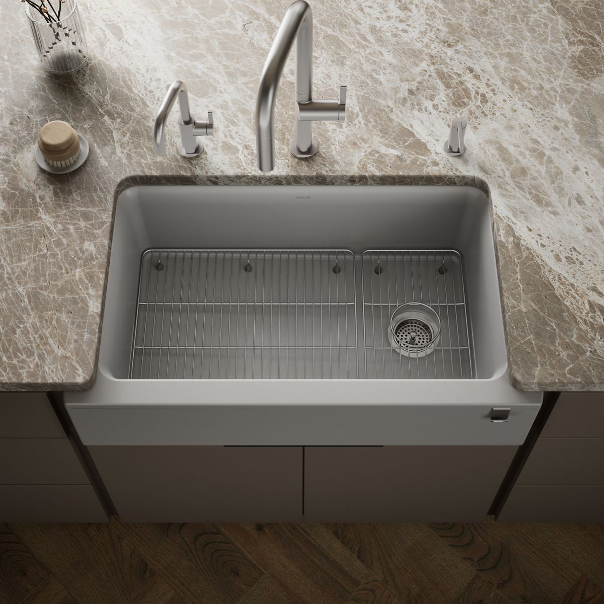 Cairn® 34" undermount single-bowl farmhouse kitchen sink