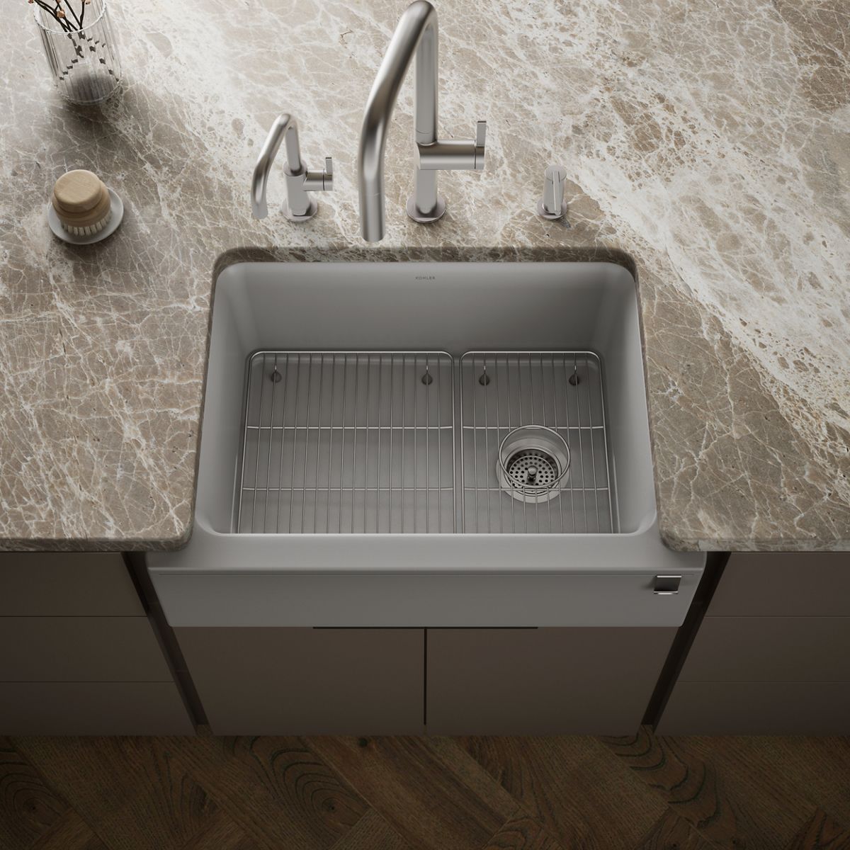 Cairn® 29-11/16" undermount single-bowl farmhouse kitchen sink
