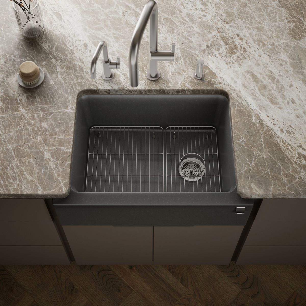 Cairn® 29-11/16" undermount single-bowl farmhouse kitchen sink