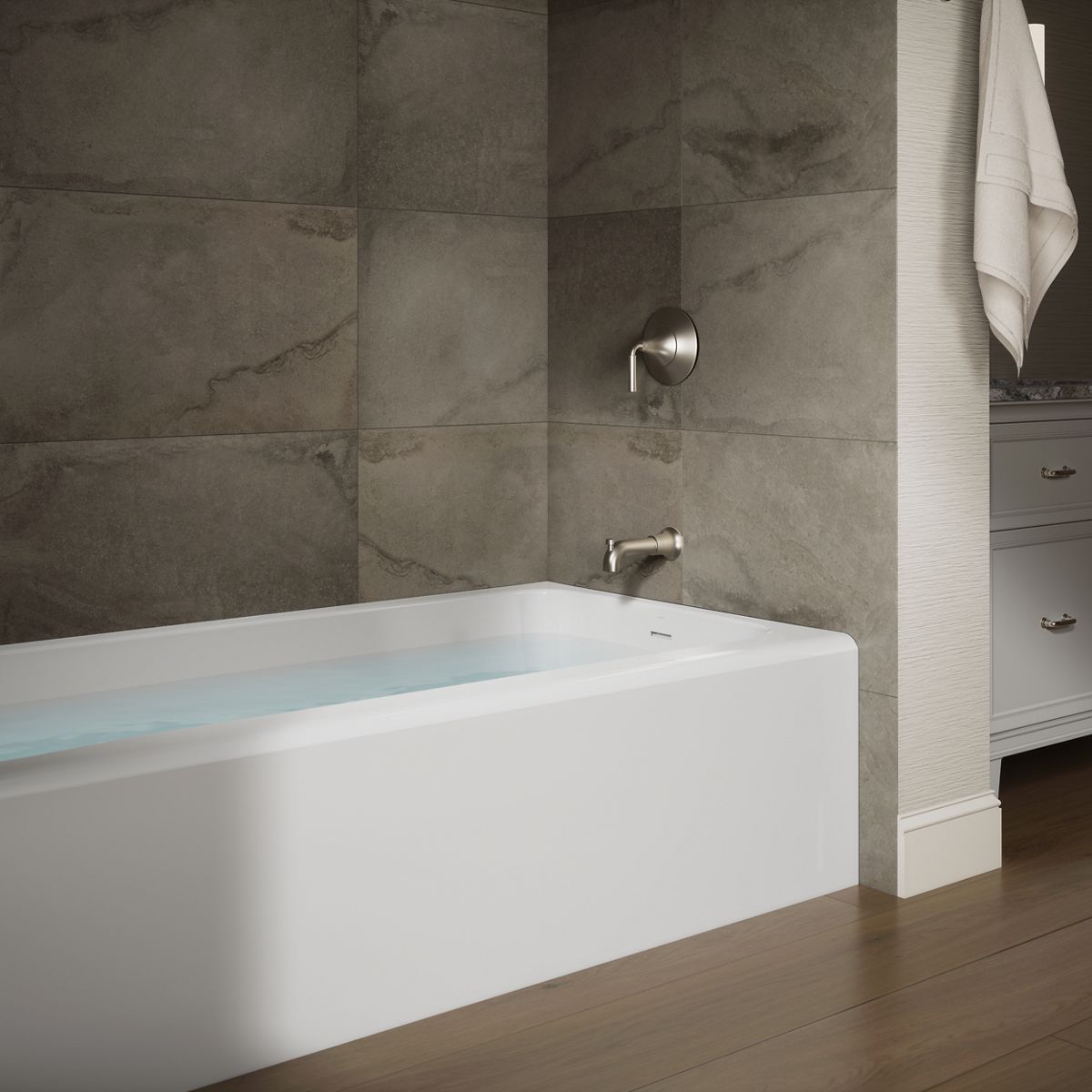 Avec® 72" x 36" alcove bath, right drain