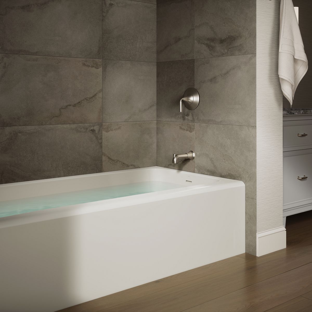 Avec® 72" x 36" alcove bath, right drain