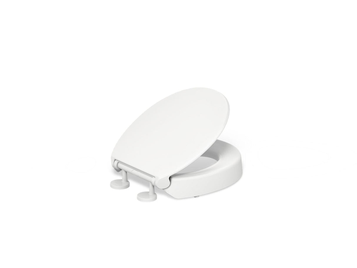 Hyten® Elevated Quiet-Close™ round-front toilet seat