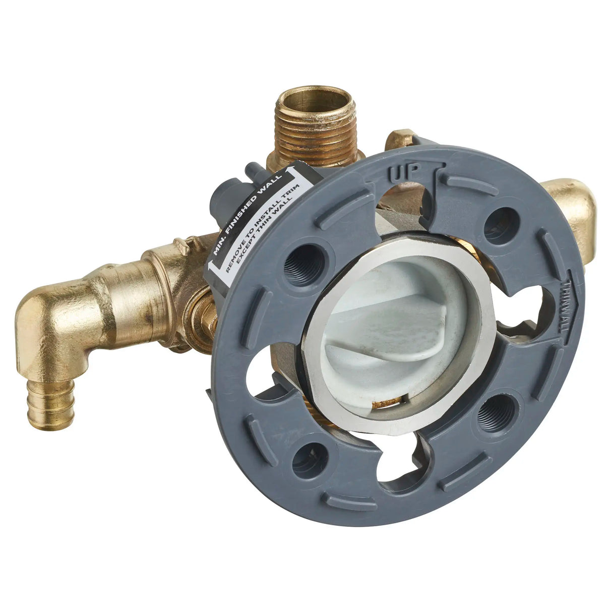 Flash® Shower Rough-In Valve With PEX Inlet Elbows/Universal Outlets With Screwdriver Stops for Crimp Ring System