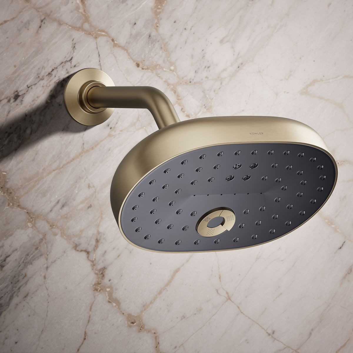 Statement® Three-function showerhead, 2.5 gpm