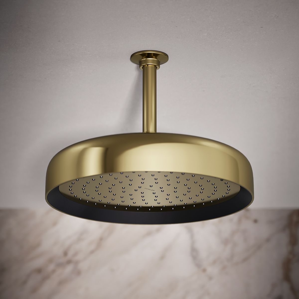 Statement® Round 12" single-function rainhead, 2.5 gpm