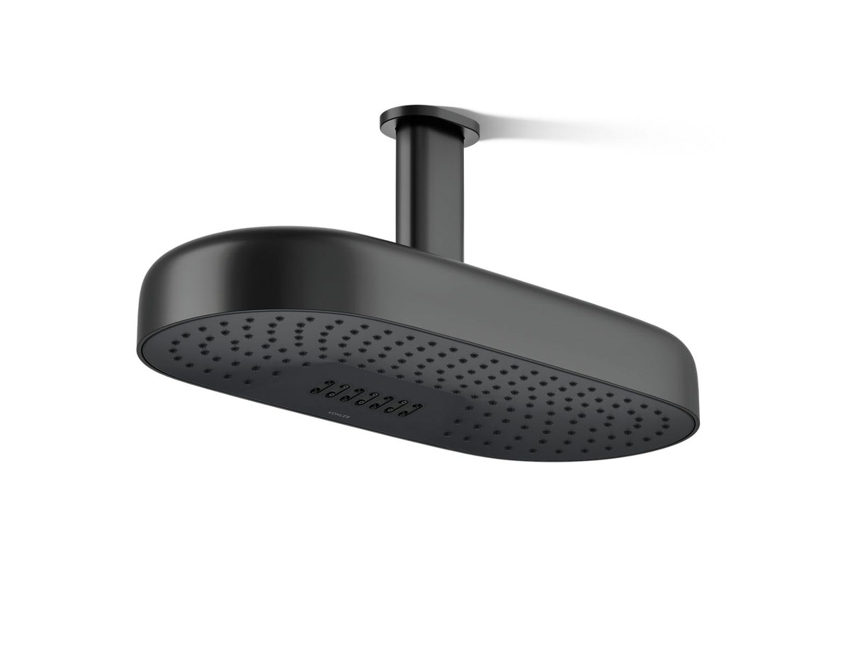 Statement® Oblong 18" two-function rainhead, 2.5 gpm