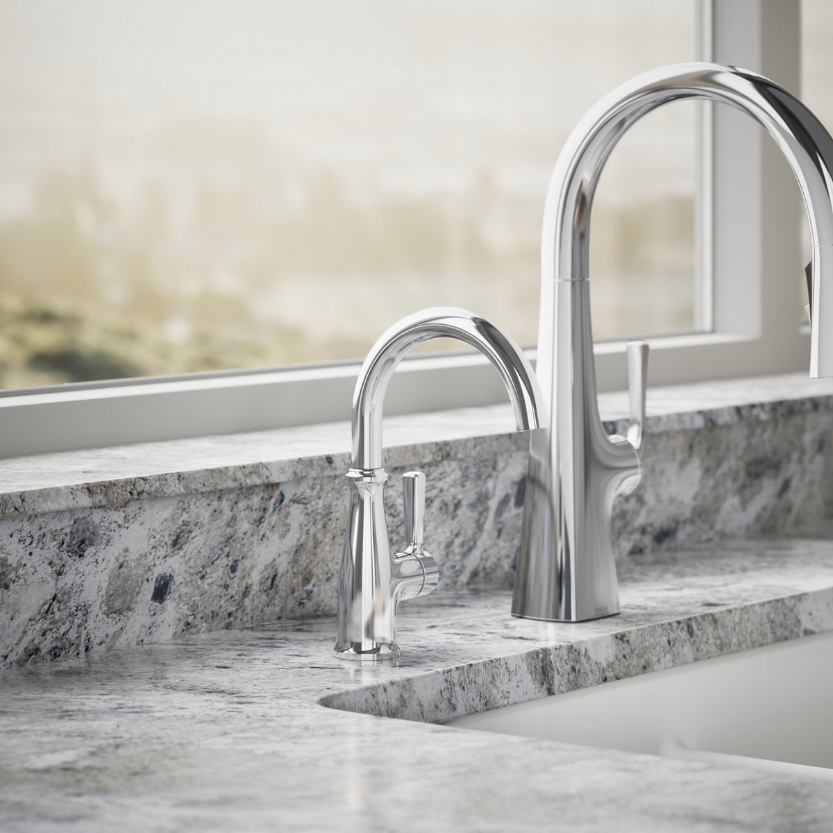Traditional beverage faucet