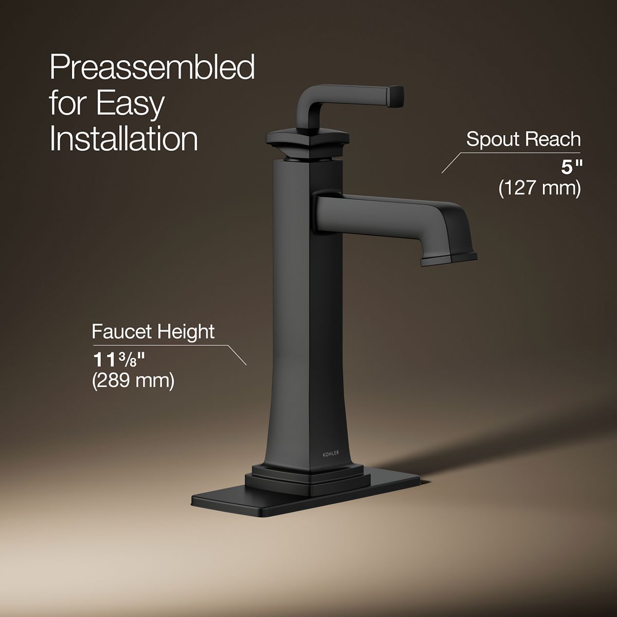 Riff® Tall single-handle bathroom sink faucet, 1.2 gpm