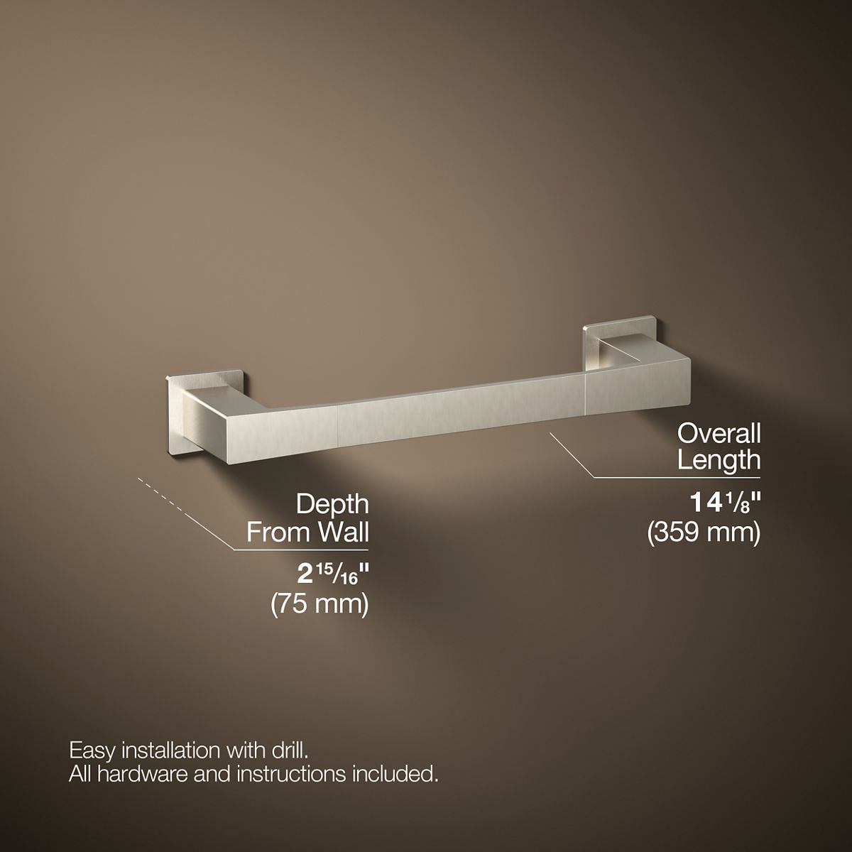 Honesty® 12" towel bar