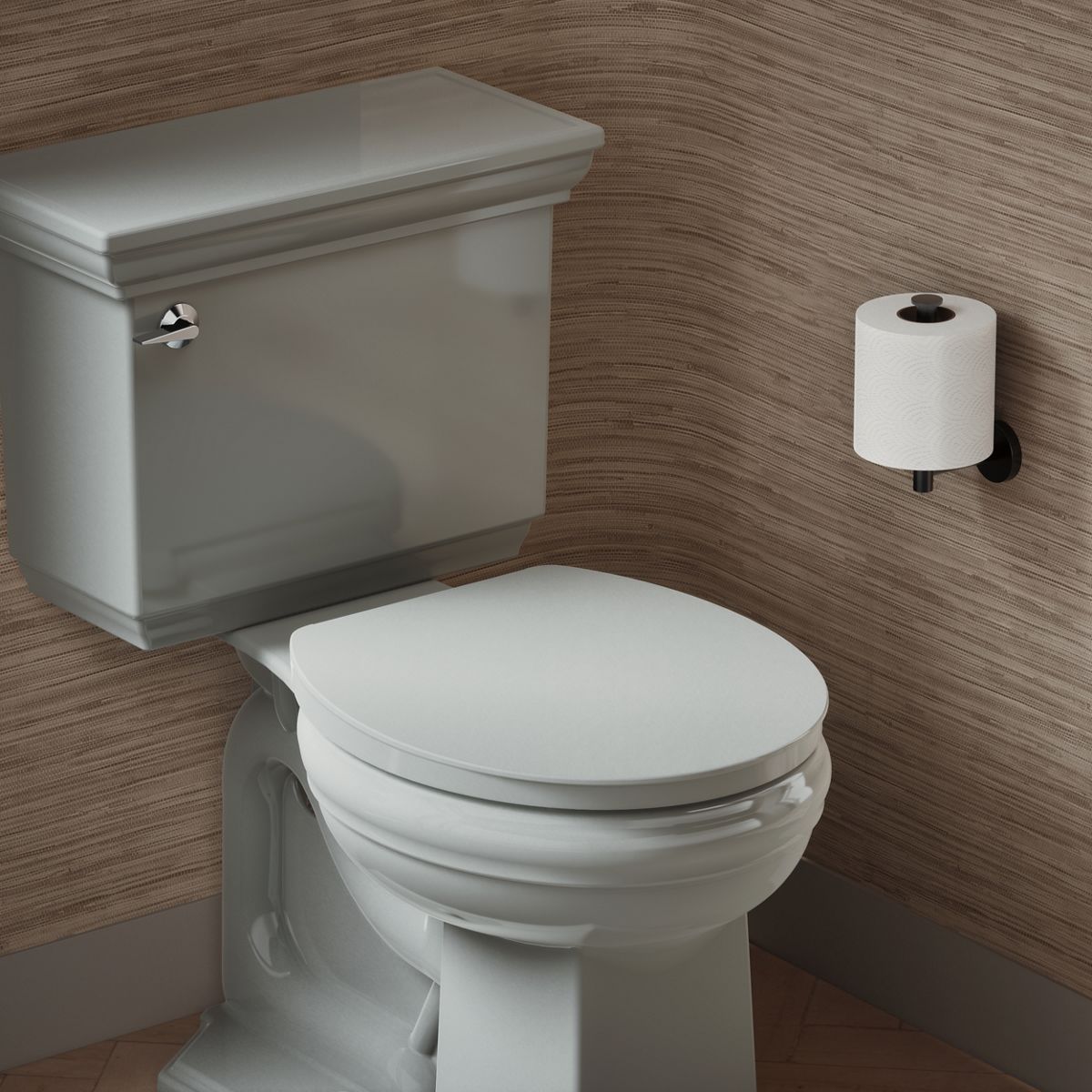 Impro® ReadyLatch® Quiet-Close™ round-front toilet seat
