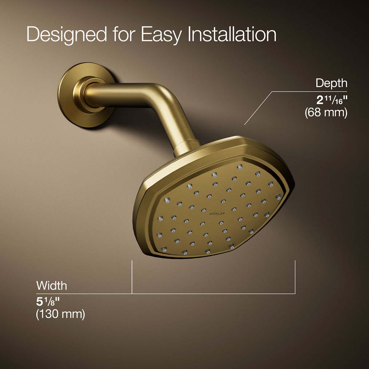 Occasion® Single-function showerhead, 1.75 gpm