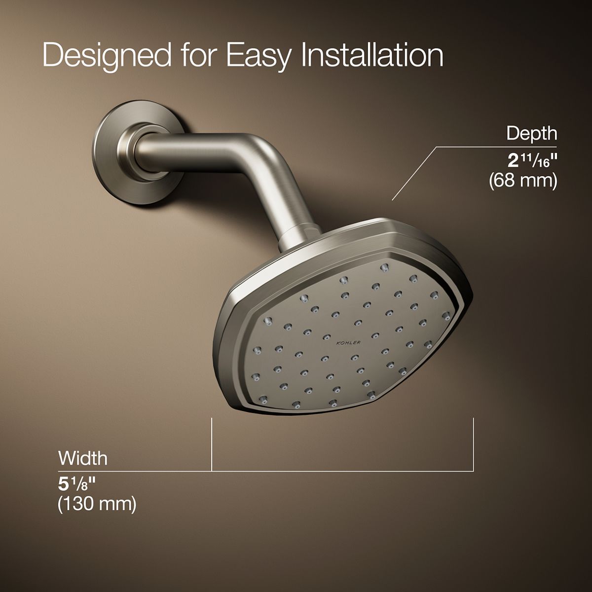 Occasion® Single-function showerhead, 2.5 gpm
