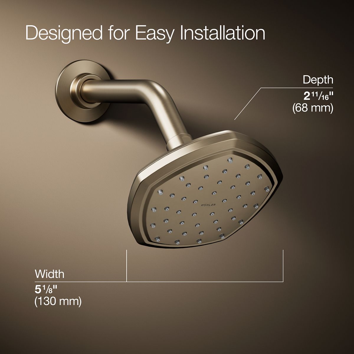 Occasion® Single-function showerhead, 1.75 gpm