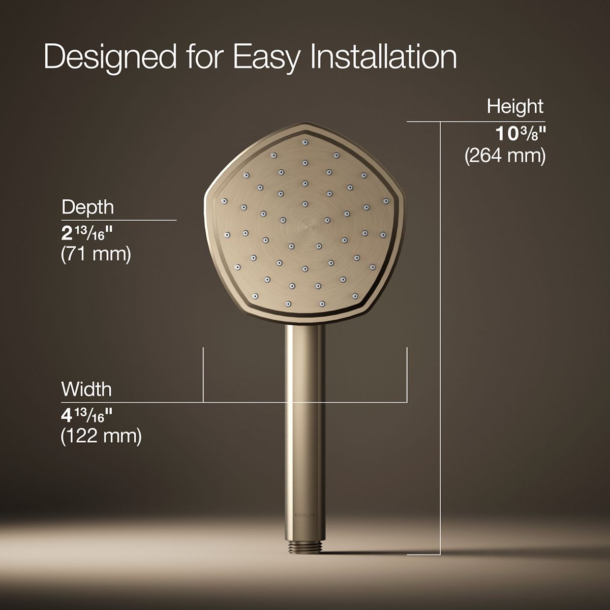 Occasion® Single-function handshower, 2.5 gpm