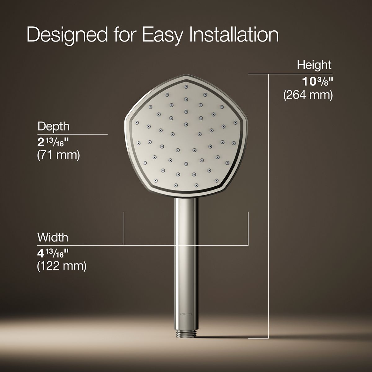 Occasion® Single-function handshower, 2.5 gpm