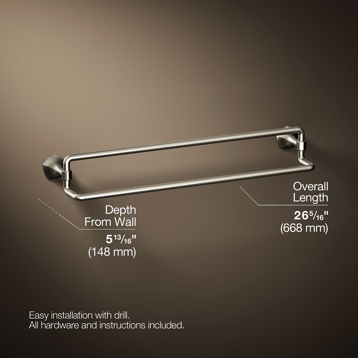 Occasion® 24" double towel bar