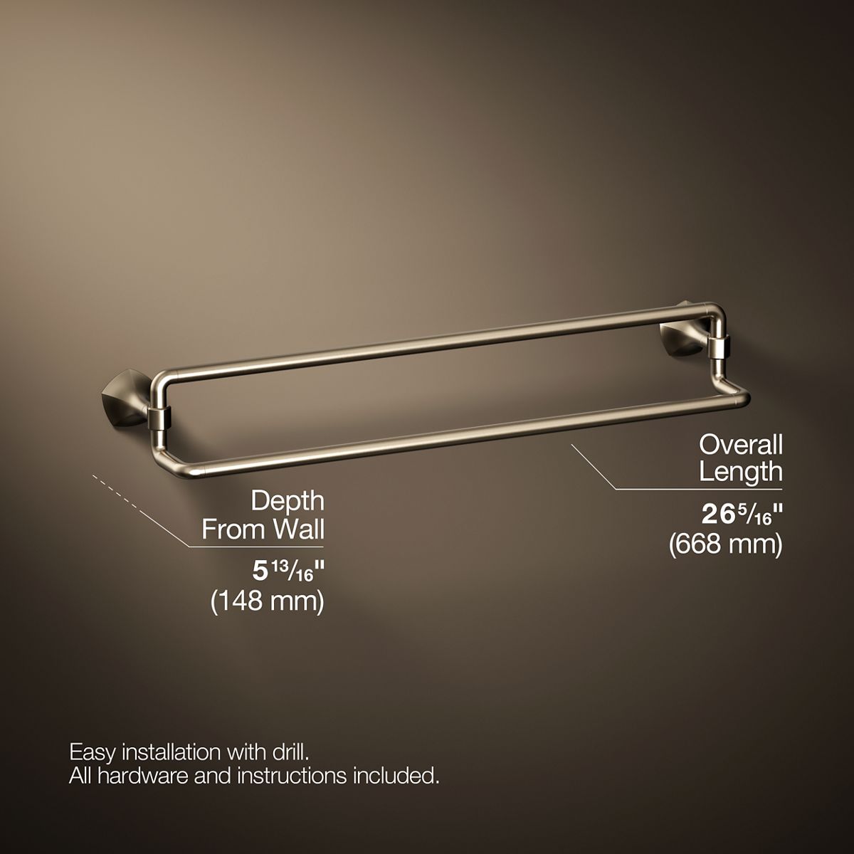 Occasion® 24" double towel bar