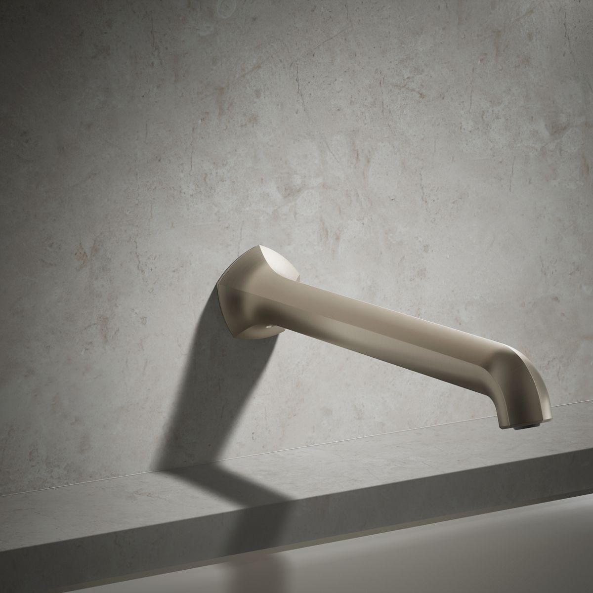 Occasion® Wall-mount bath spout with Straight design, 12"